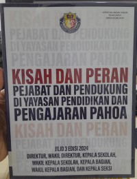 Kisah Dan Peran Pejabat Dan Pendukung Di Yayasan Pendidikan Dan Pengajaran Pahoa : Direktur, Wakil Direktur, Kepala Sekolah, Wakil Kepala Sekolah, Kepala Bagian, Wakil Kepala Bagian, Dan Kepala Seksi