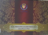 Buku Peringatan Lulusan Tahun 2013 Sekolah Terpadu Pahoa