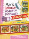 Menu Sebulan Anggaran Dibawah 30.000/ Hari (Sehat-Lezat-Hemat )