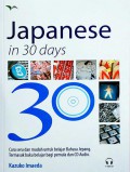 Japanese In 30 Days + Cd