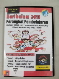 (1 Cd) Kurikulum 2013. Perangkat Pembelajaran Tematik Kls 2 Sd/ Mi Tema 1-4 (Edisi Revisi 2017)