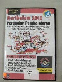 (1 Cd) Kurikulum 2013. Perangkat Pembelajaran Tematik Kls 4 Sd/ Mi Tema 1-5 (Edisi Revisi 2017)