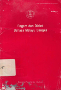 Ragam & Dialek Bahasa Melayu Bangka