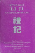 Kitab Suci Li Ji (Catatan Kesusilaan)