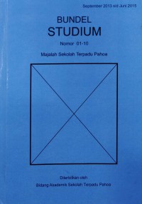 Bundel Studium Nomor 01-10 Majalah Sekolah Terpadu Pahoa