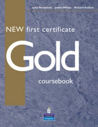 New First Certificate Gold Coursebook