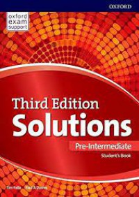 Solutions Pre-Intermediate Students Book Third Edition