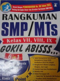 Rangkuman SMP/MTs Kelas VII, VIII, IX Gokil Abisss