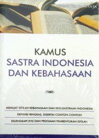 Kamus Sastra Indonesia Dan Kebahasaan