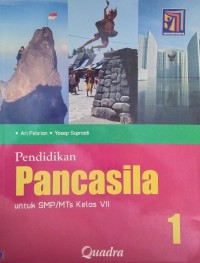 Pendidikan Pancasila 1 Untuk SMP/MTs Kelas VII Kurikulum Merdeka
