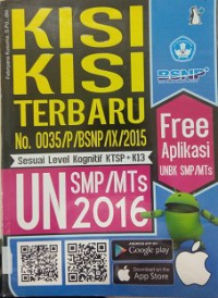 Kisi-Kisi Terbaru Un SMP/MTs 2016