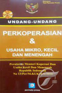 Undang-undang Perkoperasian dan usaha mikro, kecil dan menengah