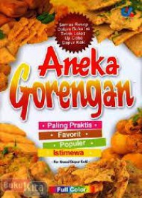 Aneka Gorengan Paling Praktis, Favorit, Populer, Istimewa