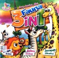 3 Fauna In 1 : Singa, Zebra, Jerapah