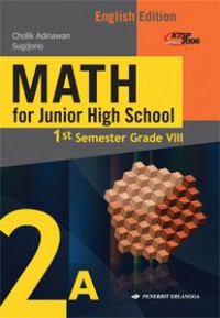 Math 2A For Junior High School 1 St Semester Grade VIII