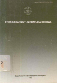 Epos Karaeng Tunisombaya Ri Gowa