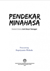 Pendekar Minahasa naskah drama