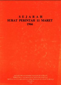 Sejarah surat perintah 11 Maret 1966