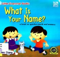 Little Grammar Books : What Is Your Name? : A Book On Question-Words and Answers