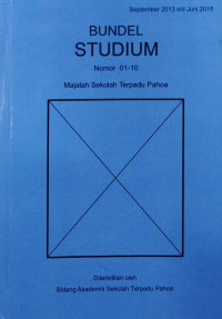 Bundel Studium Nomor 01-10 Majalah Sekolah Terpadu Pahoa