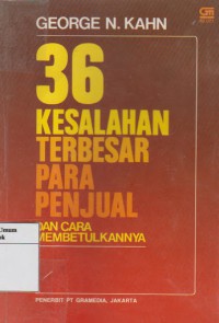 36 Kesalahan Terbesar Para Penjual Dan Cara Membetulkannya