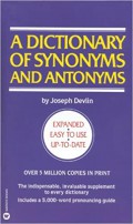 A Dictionary Of Synonyms And Antonyms