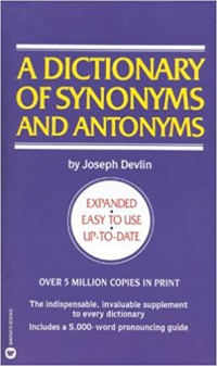 A Dictionary Of Synonyms And Antonyms