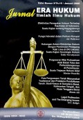 Jurnal Era Hukum Ilmiah Ilmu Hukum Eds.2