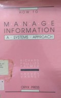 Manage Information A Systems Approach