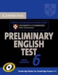 Cambridge Preliminary English Test 6 With Answer + 2 CD