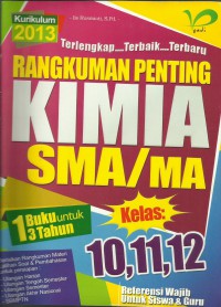 Rangkuman Penting Kimia SMA/MA Kelas 10,11,12