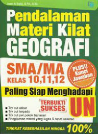 Pendalaman Materi Kilat Geografi SMA/MA Kelas 10,11,12