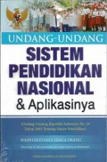 Undang-Undang Sistem Pendidikan Nasional & Aplikasinya