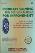 Problem SolVIng And Decision Making For Improvement