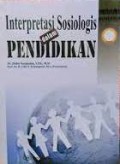 Interprestasi Sosialogis Dalam Pendidikan