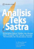 Analisis Teks Sastra