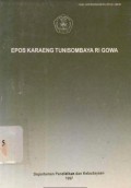 Epos Karaeng Tunisombaya Ri Gowa