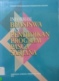 Informasi Beasiswa Dam Pendidikan Program Pasca Sarjana